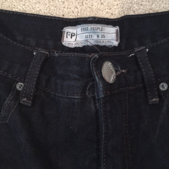 Free People Lace Denim Shorts - Picture 4 of 4